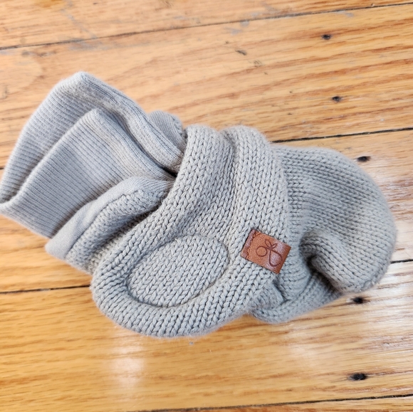 EUC goumi STAY ON KNIT BOOT sage green 3-6 months - Picture 3 of 7